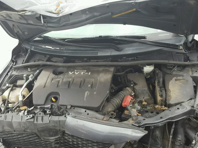 2T1BU4EE5AC419056 - 2010 TOYOTA COROLLA BA GRAY photo 7