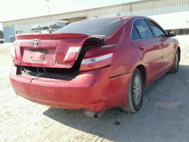 4T1BE46K49U345317 - 2009 TOYOTA CAMRY BASE MAROON photo 4