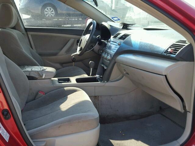 4T1BE46K49U345317 - 2009 TOYOTA CAMRY BASE MAROON photo 5