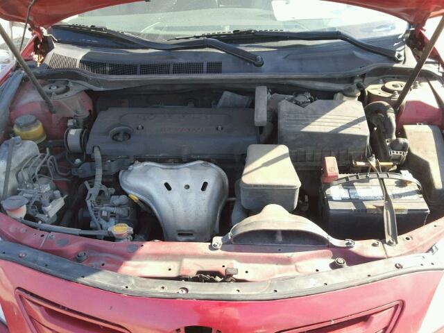 4T1BE46K49U345317 - 2009 TOYOTA CAMRY BASE MAROON photo 7