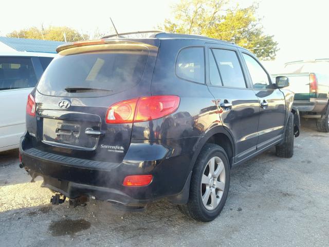 5NMSH73E49H315737 - 2009 HYUNDAI SANTA FE S BLUE photo 4