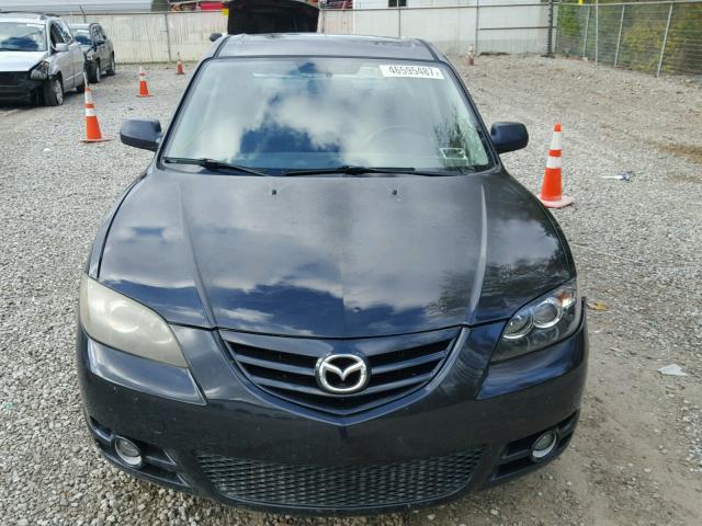 JM1BK123741110267 - 2004 MAZDA 3 S BLACK photo 9