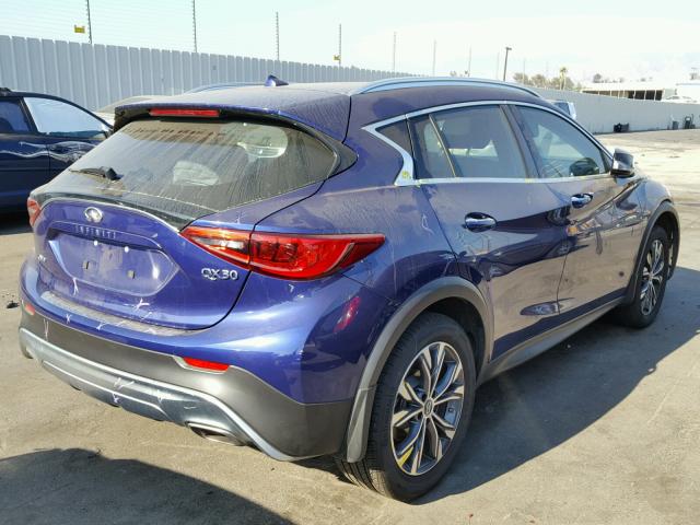 SJKCH5CR6HA031589 - 2017 INFINITI QX30 BASE BLUE photo 4