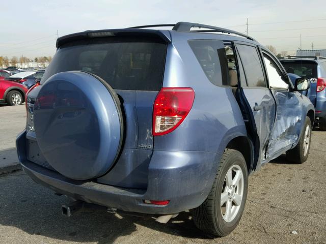 JTMBK33V176013598 - 2007 TOYOTA RAV4 BLUE photo 4