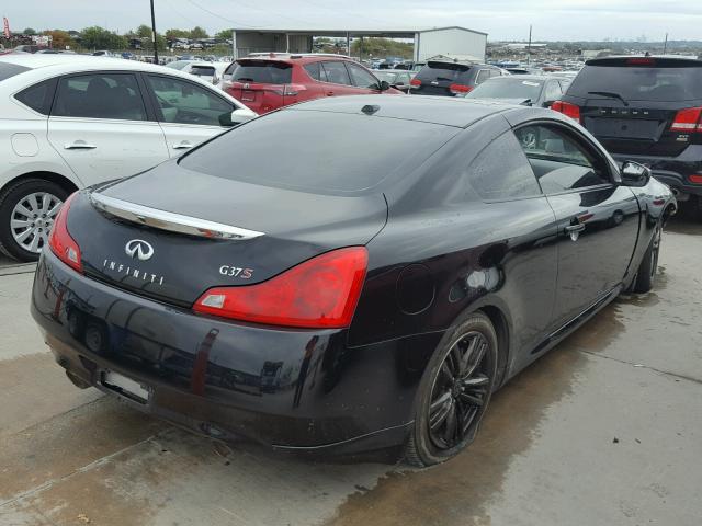 JNKCV64EX8M105185 - 2008 INFINITI G37 BASE BLACK photo 4