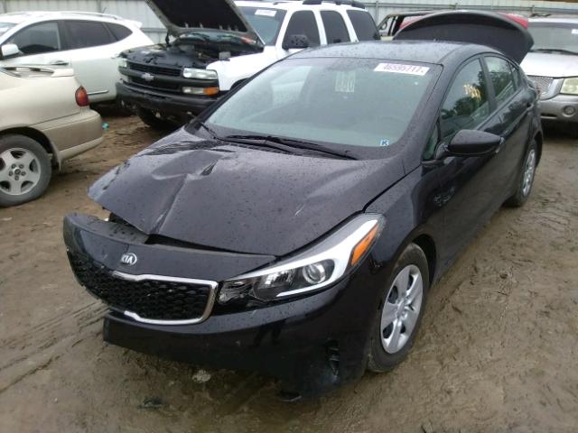 3KPFK4A75HE006807 - 2017 KIA FORTE LX BLACK photo 2