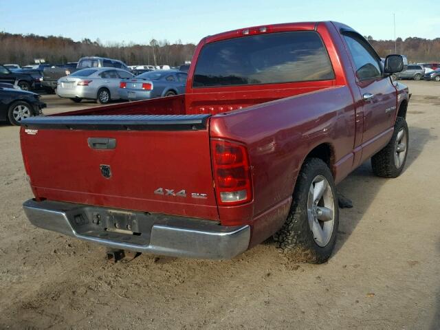 1D7HU16N16J233409 - 2006 DODGE RAM 1500 S RED photo 4