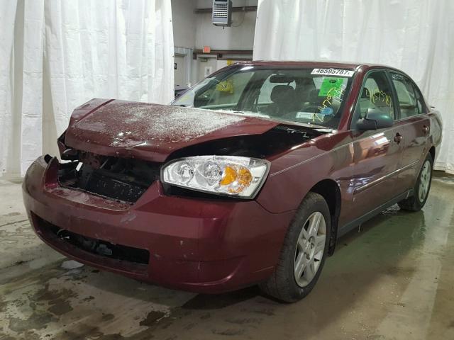 1G1ZT51F96F163162 - 2006 CHEVROLET MALIBU LT Tünd qırmızı foto 2