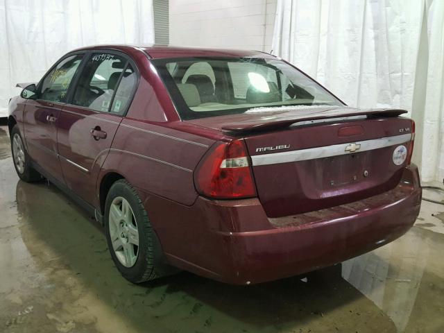 1G1ZT51F96F163162 - 2006 CHEVROLET MALIBU LT MAROON photo 3