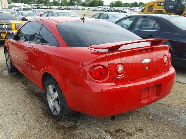 1G1AD1F56A7166509 - 2010 CHEVROLET COBALT 1LT RED photo 3