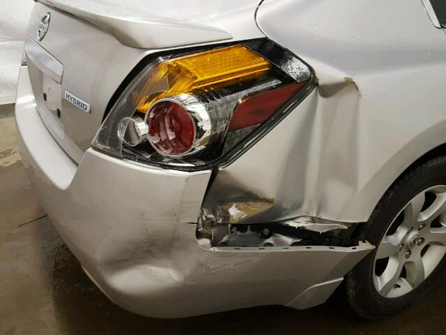 1N4CL21E48C284520 - 2008 NISSAN ALTIMA HYB SILVER photo 10