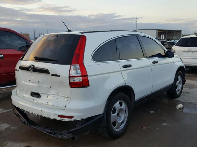 3CZRE3H39BG701671 - 2011 HONDA CR-V LX WHITE photo 4