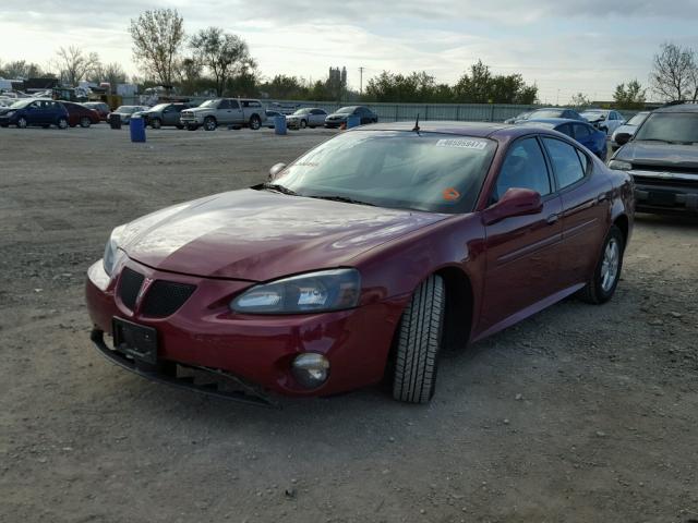 2G2WS522151202152 - 2005 PONTIAC GRAND PRIX RED photo 2