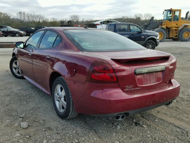 2G2WS522151202152 - 2005 PONTIAC GRAND PRIX RED photo 3