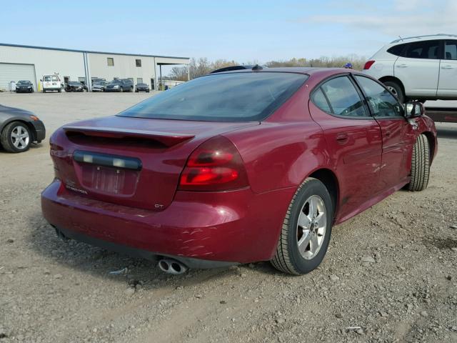 2G2WS522151202152 - 2005 PONTIAC GRAND PRIX RED photo 4