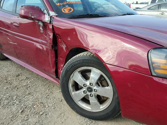 2G2WS522151202152 - 2005 PONTIAC GRAND PRIX RED photo 9