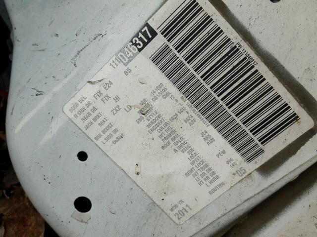 1GCSGAFX5B1141030 - 2011 CHEVROLET EXPRESS G1 WHITE photo 10