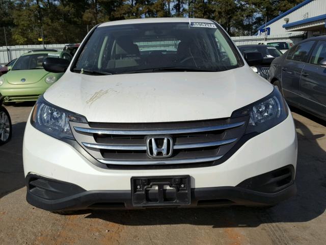 5J6RM3H39EL015236 - 2014 HONDA CR-V LX WHITE photo 9