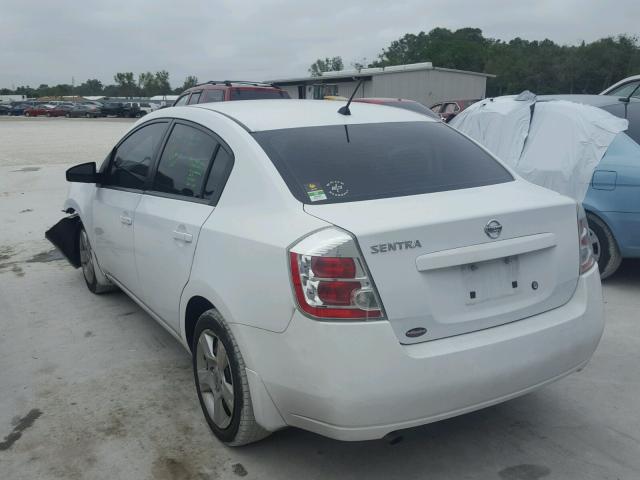 3N1AB61E39L611641 - 2009 NISSAN SENTRA WHITE photo 3