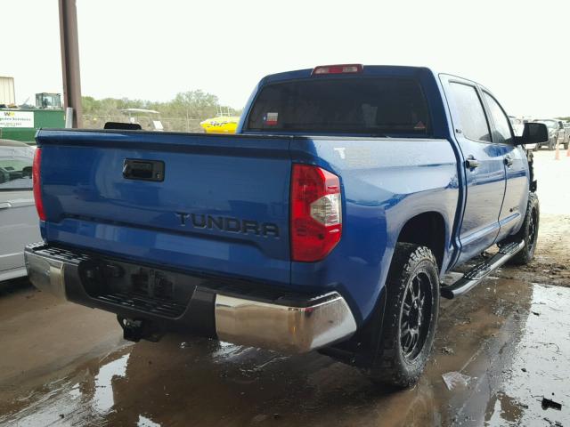 5TFEM5F11GX104506 - 2016 TOYOTA TUNDRA CRE BLUE photo 4