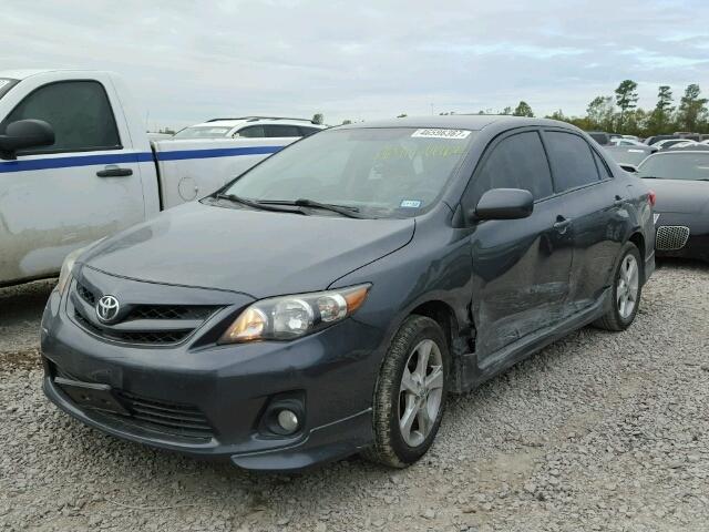 2T1BU4EE8BC732264 - 2011 TOYOTA COROLLA BA GRAY photo 2