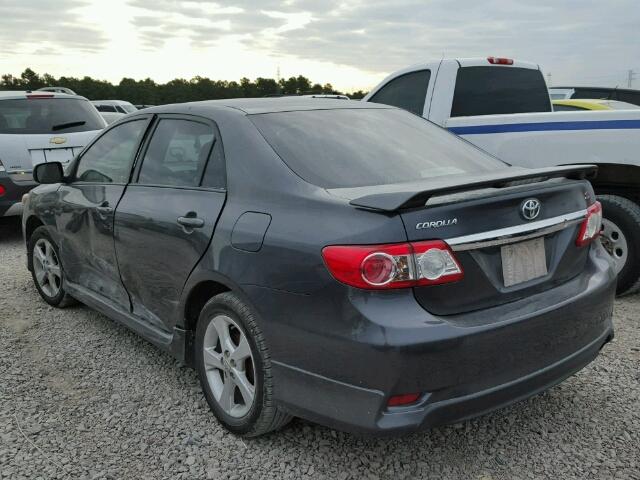 2T1BU4EE8BC732264 - 2011 TOYOTA COROLLA BA GRAY photo 3