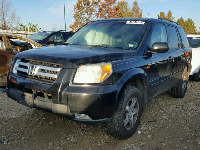 5FNYF18517B029882 - 2007 HONDA PILOT EXL BLACK photo 2