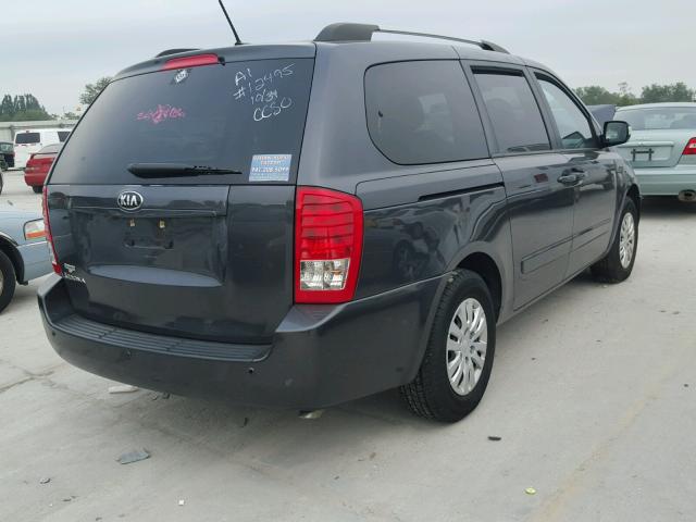 KNDMG4C71E6588959 - 2014 KIA SEDONA LX GRAY photo 4