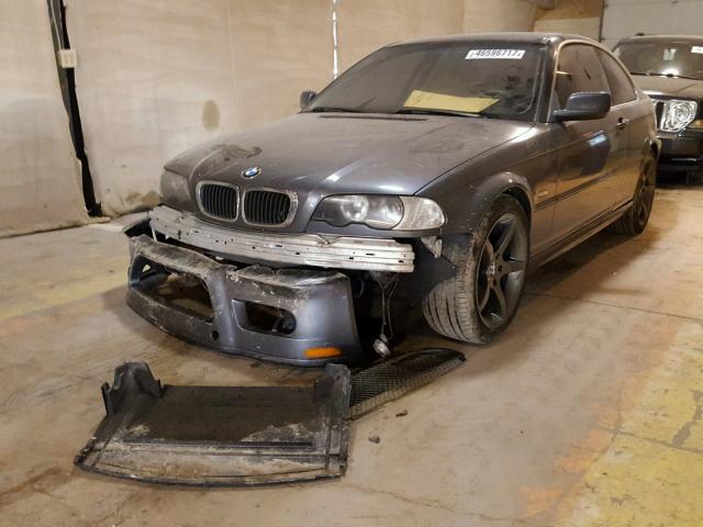 WBABN33462JW51900 - 2002 BMW 325 CI GRAY photo 2