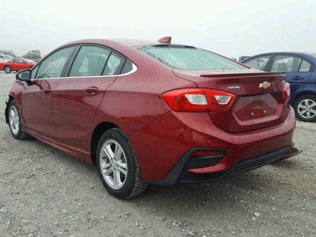 1G1BD5SM1H7134389 - 2017 CHEVROLET CRUZE LT RED photo 3