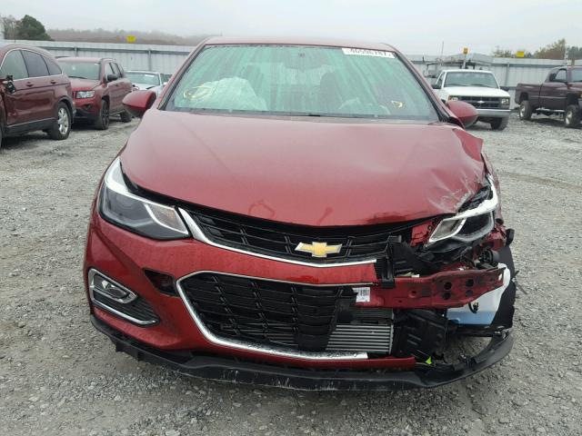 1G1BD5SM1H7134389 - 2017 CHEVROLET CRUZE LT RED photo 9