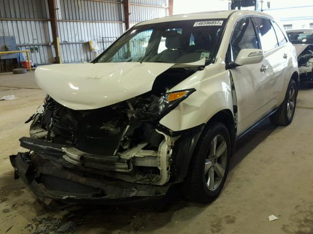 2HNYD2H63BH503056 - 2011 ACURA MDX TECHNO WHITE photo 2