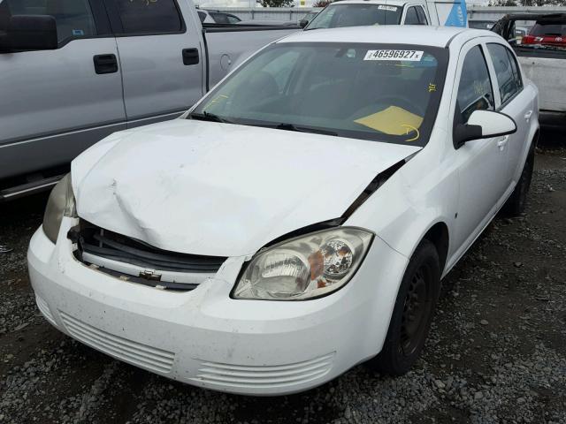 1G1AT58H797100130 - 2009 CHEVROLET COBALT LT WHITE photo 2