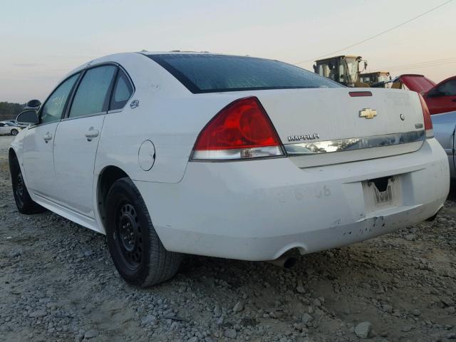 2G1WS57M191316298 - 2009 CHEVROLET IMPALA POL WHITE photo 3