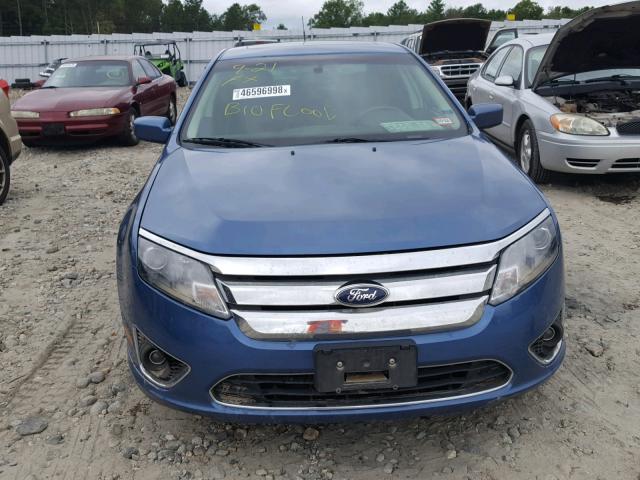 3FAHP0DC5AR260016 - 2010 FORD FUSION SPO BLUE photo 9