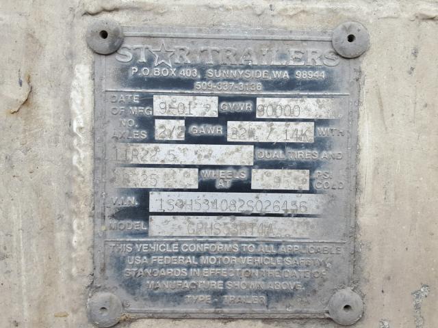 1S9H534082S026456 - 2002 UTILITY TRAILER BURN photo 10