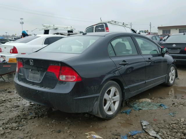 1HGFA16897L044079 - 2007 HONDA CIVIC EX BLACK photo 4