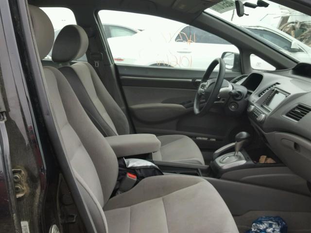 1HGFA16897L044079 - 2007 HONDA CIVIC EX შავი ფოტო 5