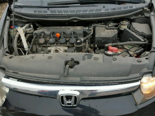 1HGFA16897L044079 - 2007 HONDA CIVIC EX შავი ფოტო 7