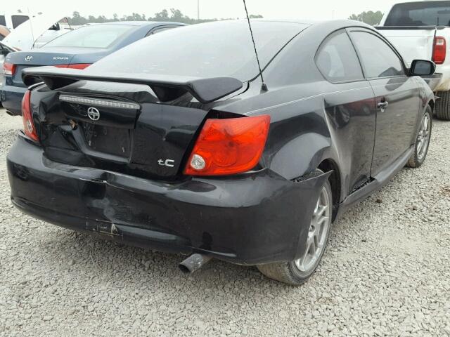 JTKDE177770187154 - 2007 TOYOTA SCION TC BLACK photo 4