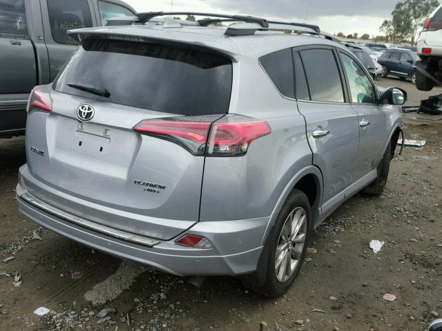 2T3DFREV4HW593362 - 2017 TOYOTA RAV4 LIMIT GRAY photo 4