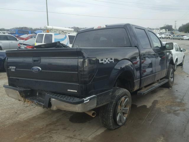 1FTFW1EF2DFC13370 - 2013 FORD F150 SUPER BLACK photo 4