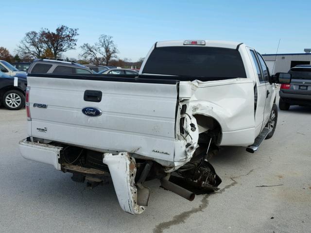 1FTFX1EF1DFD47378 - 2013 FORD F150 SUPER WHITE photo 4