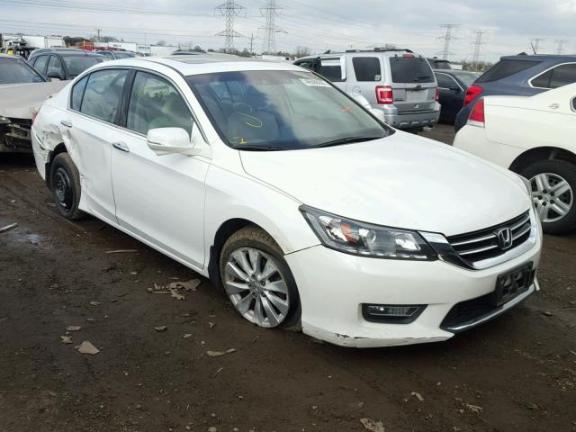 1HGCR3F8XDA017133 - 2013 HONDA ACCORD EXL WHITE photo 1