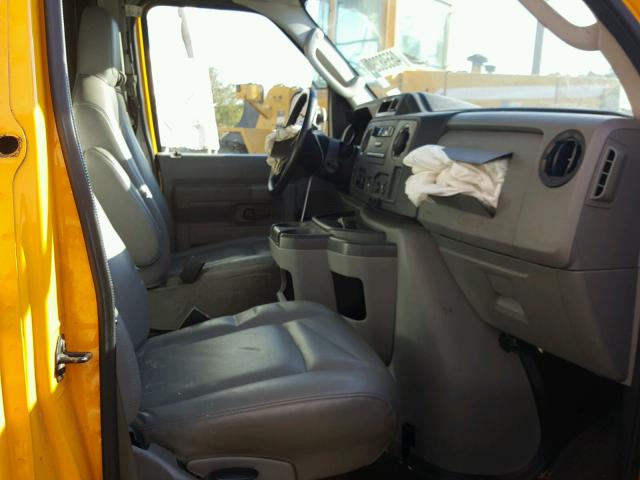 1FDWE3FL8ADA03510 - 2010 FORD ECONOLINE YELLOW photo 5