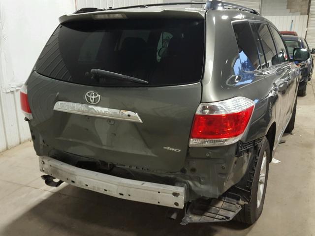 5TDBK3EH3CS102803 - 2012 TOYOTA HIGHLANDER GREEN photo 9