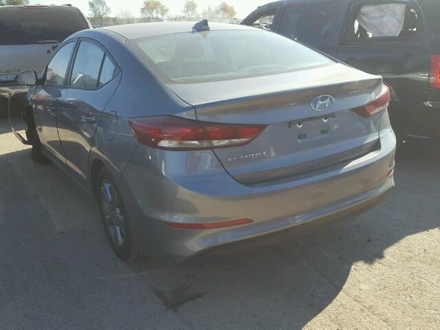 KMHD84LF3HU427299 - 2017 HYUNDAI ELANTRA SE SILVER photo 3