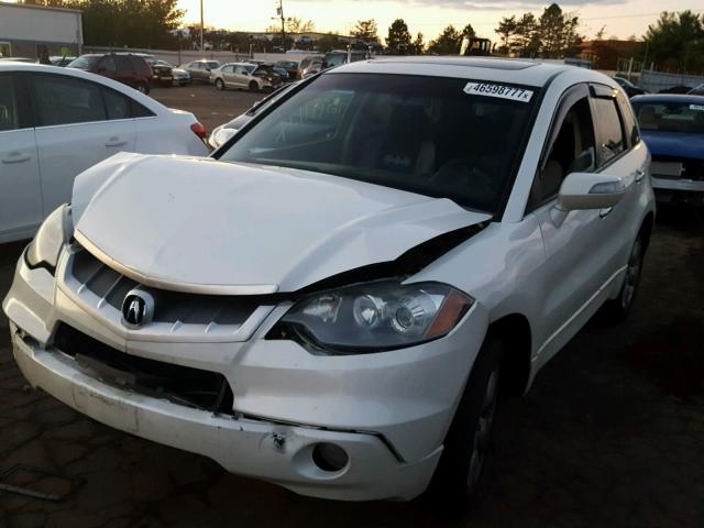 5J8TB18549A008057 - 2009 ACURA RDX TECHNO WHITE photo 2