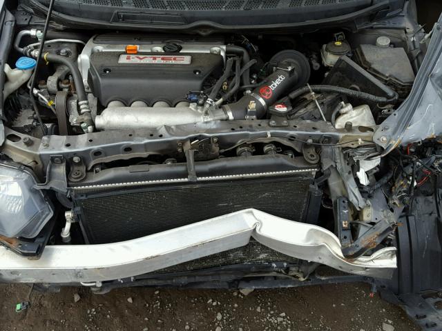 2HGFG2A50BH700791 - 2011 HONDA CIVIC SI GRAY photo 7