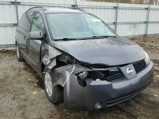 5N1BV28U45N125313 - 2005 NISSAN QUEST S CHARCOAL photo 1